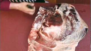 Beef Hindquarter Topbit Topside Primal Removal [upl. by Danieu]