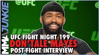 DonTale Mayes wants Lewis or Daukaus Im the best heavyweight on this card  UFC Fight Night 199 [upl. by Deeanne]