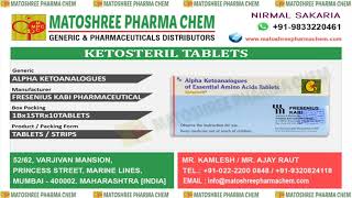 KetosterilTablets Leading Suppliers in India • Matoshree Pharma Chem [upl. by Eehtomit]