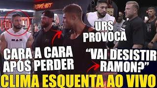 RAMON FICA CARA A CARA COM VISSERS E CBUM E CLIMA ESQUENTA AO VIVO EM DISPUTA COM O URS NO OLYMPIATV [upl. by Mureil]