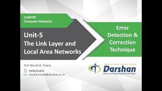 502  Error Detection amp Correction Technique [upl. by Aiblis]