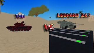 T90 vs Leopard 2A7 in War Tycoon [upl. by Zia15]