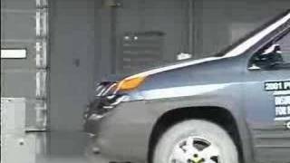 Crash Test 2001  Discontinue Pontiac Aztec IIHS [upl. by Ayar810]