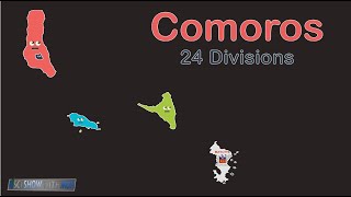 Comoros Geography Major and Minor islands [upl. by Dyob]