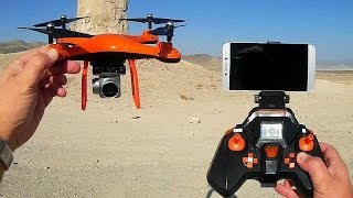 Quadcopter S10 FPV Camera Drone Flight Test Review [upl. by Hpesojnhoj614]