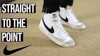 Nike Blazer Mid 77 White Review [upl. by Devitt303]