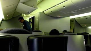 HD Inside 777200ER United Continental Airlines BusinessFirst Cabin First Class Boeing [upl. by Liagabba]