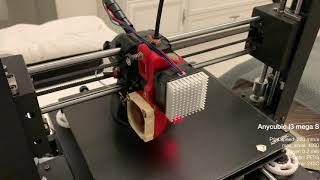 Anycubic i3 mega S maximum print speed test with Klipper [upl. by Nirot]