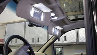 How to install Ford F150 0408 LED interior map bulbs [upl. by Bernita]