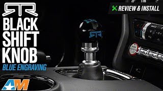 20152017 Mustang GT EcoBoost V6 RTR Black Shift Knob Review amp Install [upl. by Louise150]