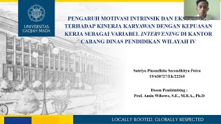 Presentasi Sidang Skripsi S1 Manajemen FEB UGM Satriya Pinandhita Secondhitya Putra [upl. by Aierdna]