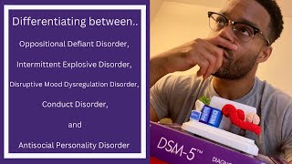 DSM5  ODD vs Intermittent Explosive Disorder vs DMDD vs Conduct vs Antisocial Personality Disorder [upl. by Araccot]