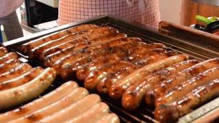 Huge German Bratwurst Sausages in Borough Market  London [upl. by Zsa]