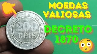 200 RÉIS DO DECRETO DE 1870 COLEÇÃO COMPLETA COM VALORES ATUALIZADO CATÁLOGO NOVO 😃 [upl. by Othilie281]