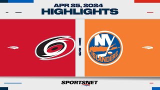 NHL Game 3 Highlights  Hurricanes vs Islanders  April 25 2024 [upl. by Jeannette]