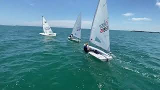 ILCA Laser Sailing leeward mark rounding [upl. by Hitchcock262]