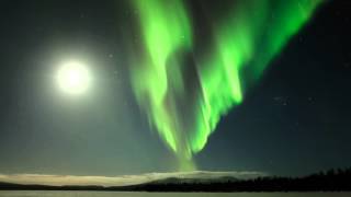 One night in Finnish Lapland with northern lights [upl. by Weiler]