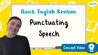 How Do You Correctly Punctuate Speech  KS2 English Concept for Kids [upl. by Eniamret]