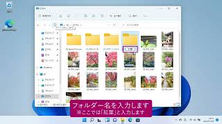 写真をフォルダーに整理しよう（パソコン超入門 ウィンドウズ11） [upl. by Panayiotis377]