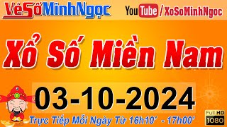 XSMN Minh Ngọc  Trực tiếp Xổ Số Miền Nam  KQXS Miền Nam ngày 03102024 KQXS Hôm Nay XSTT XSKT [upl. by Alel]