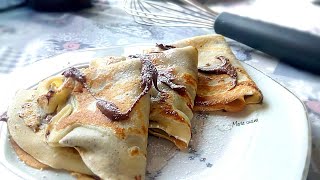 crepes alla Nutella ricetta facile e veloce [upl. by Tatiana]