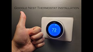 Google Nest Learning Thermostat Install [upl. by Issiah]