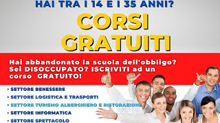 Garanzia Giovani Bando Corsi Gratis dai 18 ai 35 anni [upl. by Bree644]