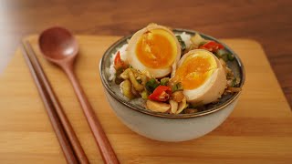 Easy Soy Marinated Eggs  Mayak Eggs  Korean Food [upl. by Bodi]