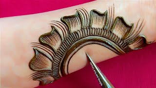 New beautiful stylish mehndi design  Easy mehndi design  simple mehndi design  mehndi designs [upl. by Aguie270]