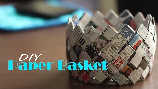 How to make Paper Basket  Do It Yourself [upl. by Nauqram]