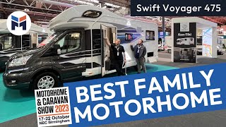 Swift Voyager 475 is Awarded the Best Family Motorhome at the NEC Motorhome and Caravan Show 2023 [upl. by Curnin372]