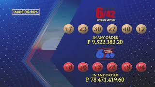 LIVE PCSO 900 PM Lotto Draw  March 26 2024 [upl. by Ronnholm]