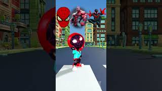 Which side dances better  Random Reverse Battle Between SPIDERMAN Family vs Bad Guy Venom shorts [upl. by Ariada984]