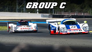 Group C racing Le Mans 2022  905 evo XJR9 962C Toyota 85C XJR14 Spice Gebhardt March [upl. by Malorie]