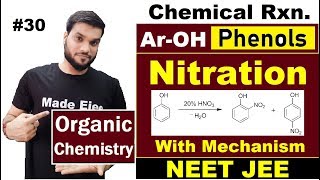 Nitration of Phenol by HNO3  Phenol Chemical Rxn  12th Organic  NEET JEE AIIMS [upl. by Nowad]