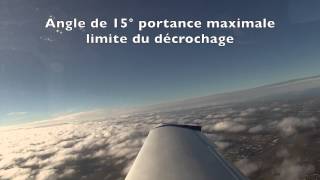 Décrochage en avion Lionceau APM20 [upl. by Demitria]