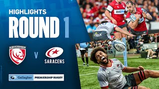 Gloucester v Saracens  HIGHLIGHTS  OnyeamaChristie Shines  Gallagher Premiership 202425 [upl. by Yebloc]