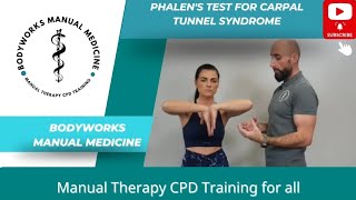 Phalens Test  Carpal Tunnel Syndrome osteopathy wristpain [upl. by Stanwin]