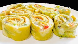 PERFECT AIR FRYER ROLLED OMELETTE RECIPE [upl. by Tolman]