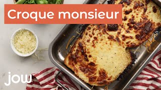 Recette du Croquemonsieur au four [upl. by Ahsekin114]