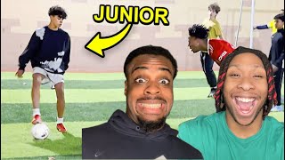 IShowSpeed Plays Football with Ronaldo Jr [upl. by Michelina]