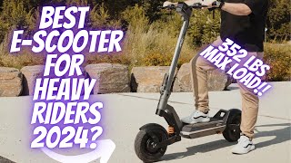 Top 5 Best Electric Scooters For HEAVY Riders 2024 [upl. by Grubman]