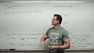 Multiplicity and End Behavior of Polynomials Precalculus  College Algebra 29 [upl. by Ayoted254]