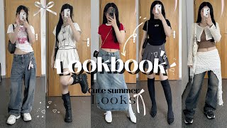 𐙚⋆°⋆♡Summer lookbook  cute Looksaestheticteesskirts 𐙚⋆°⋆ [upl. by Doerrer]