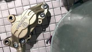 Brembo caliper disassembly and cleaning [upl. by Karry672]