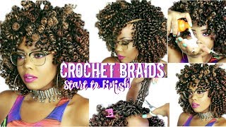 HOW TO  CROCHET BRAIDS ON 4C NATURALHAIR START TO FINISH  HOW TO REMOVE CROCHET BRAIDSTASTEPINK [upl. by Gerdi]