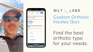 Bilt Labs Quiz  Mike Js Custom Orthotic Insoles Quiz Experience [upl. by Abba]