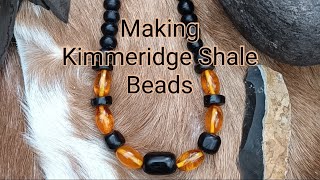 Making Kimmeridge Shale Beads [upl. by Dachia]