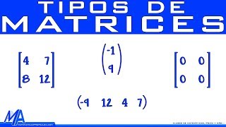 Tipos de matrices [upl. by Nirtiak]