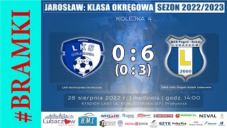 20220828🔶📺⚽⚽⚽Bramki⚽ GORLICZANKA Gorliczyna 🆚 POGOŃSOKÓŁ Lubaczów [upl. by Cheke]